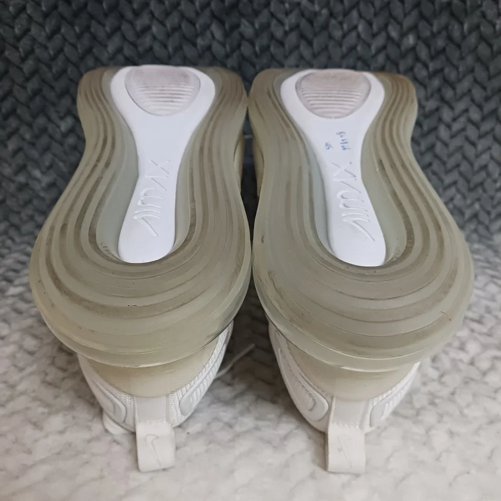 Nike Air Max 720 GS Triple White Walking Running Sneakers Shoes Size 5Y